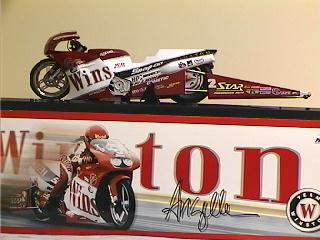 ACTION ANGELLE 1999 PRO STOCK BIKE MOTORCYCLE DIE CAST ADULT COLLECTIBLE NIB NOS 